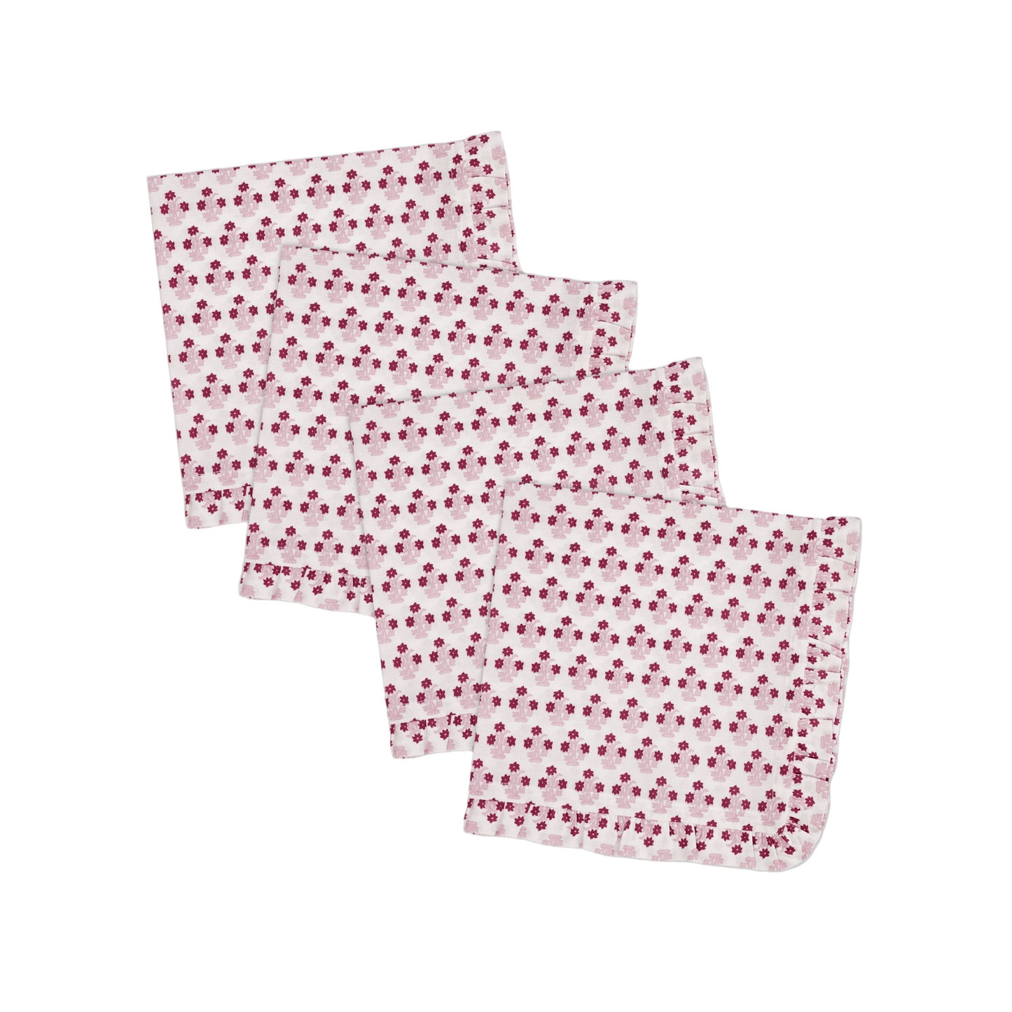 Abigail Ruffled Dinner Napkin - Set of 4
