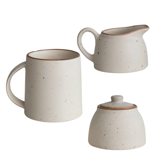Speckled Stoneware Coffee Set